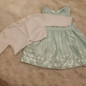 American Princess mint green girls dress
